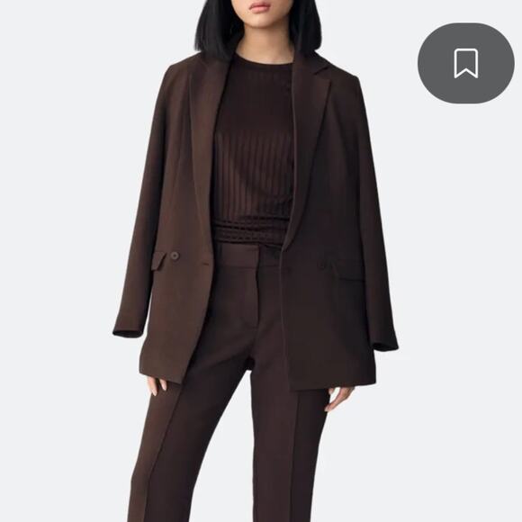 Stylein NWT Benito Brown Blazer Large - Picture 6 of 8